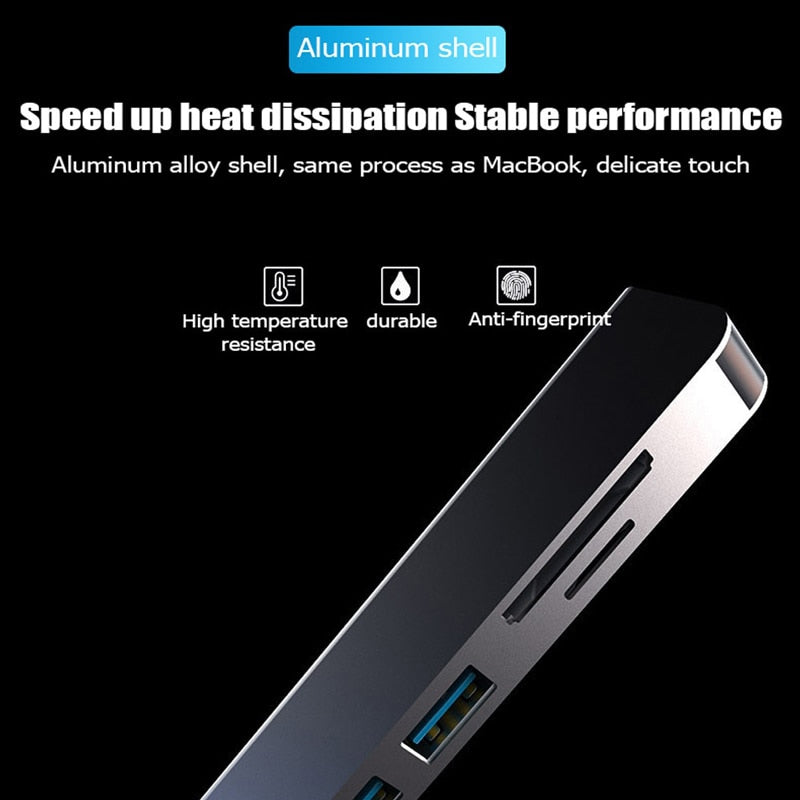 USB C Docking Station 7-in-1 To 8in-1