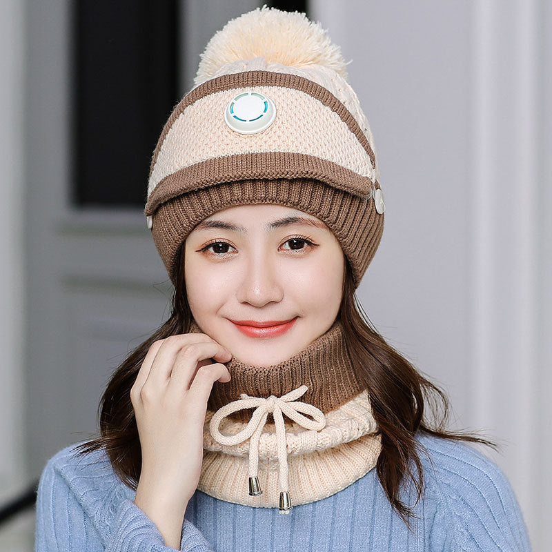 Women's 3pcs Fleece Winter Balaclava