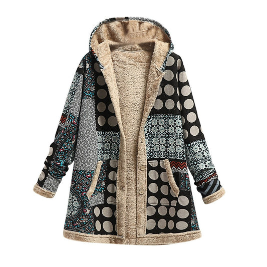 Women's Vintage Patchwork Coat