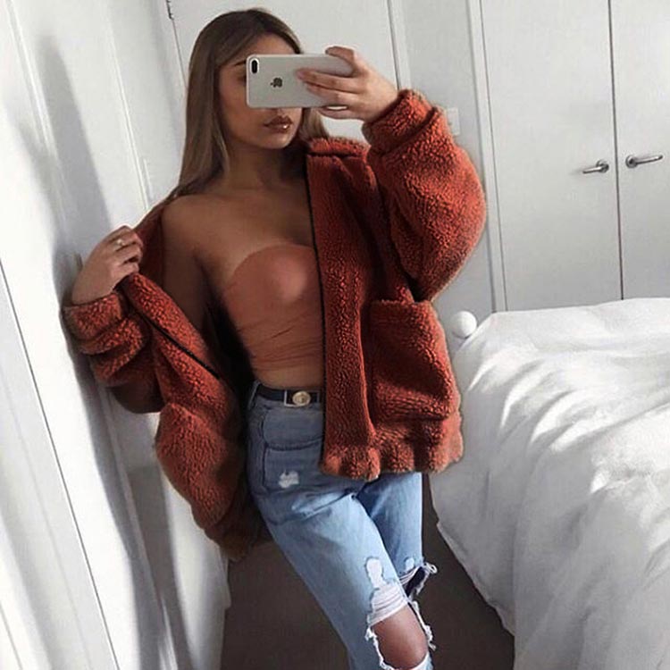 Casual Fleece Sherpa Jacket
