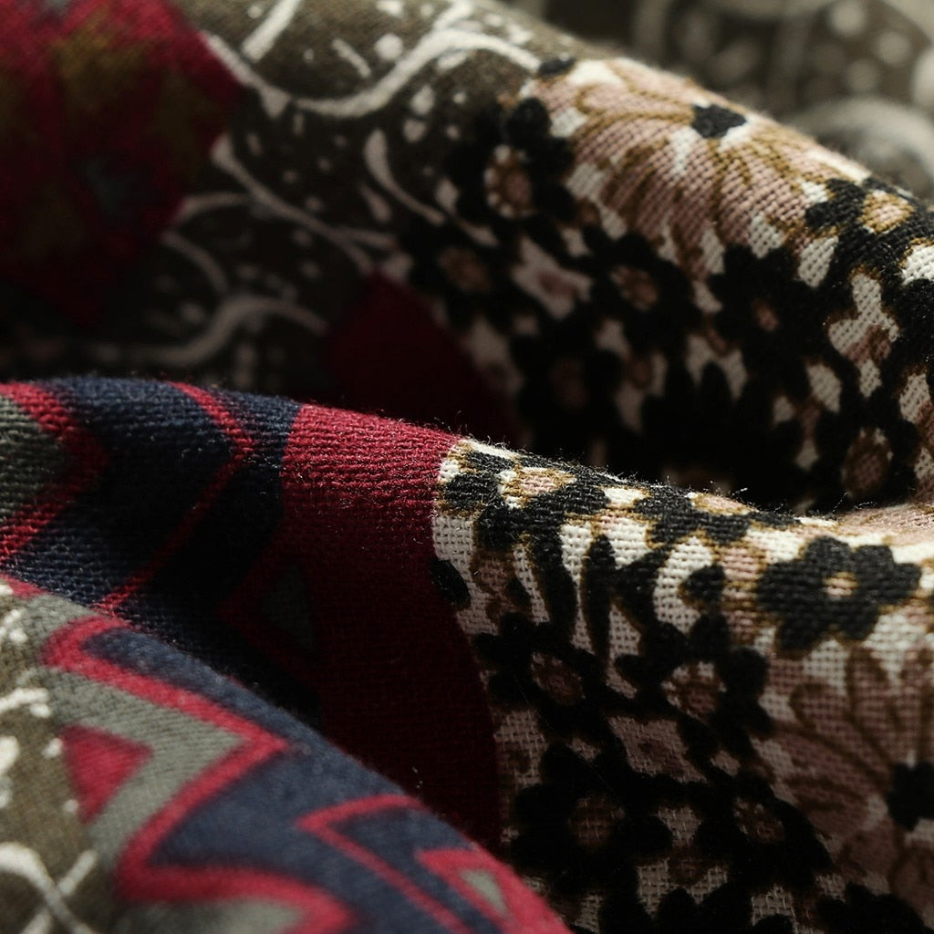 Women's Vintage Patchwork Coat