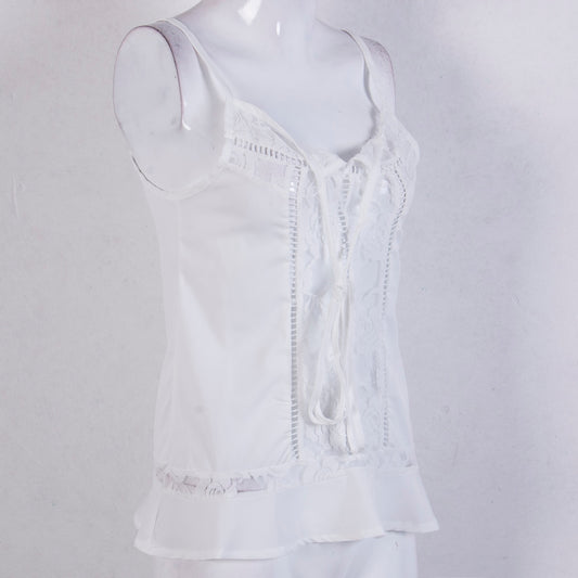 Boho Sleeveless Strap Lace Womens Tank Top