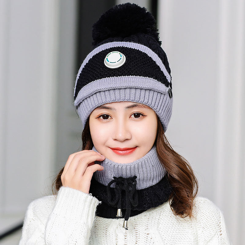 Women's 3pcs Fleece Winter Balaclava