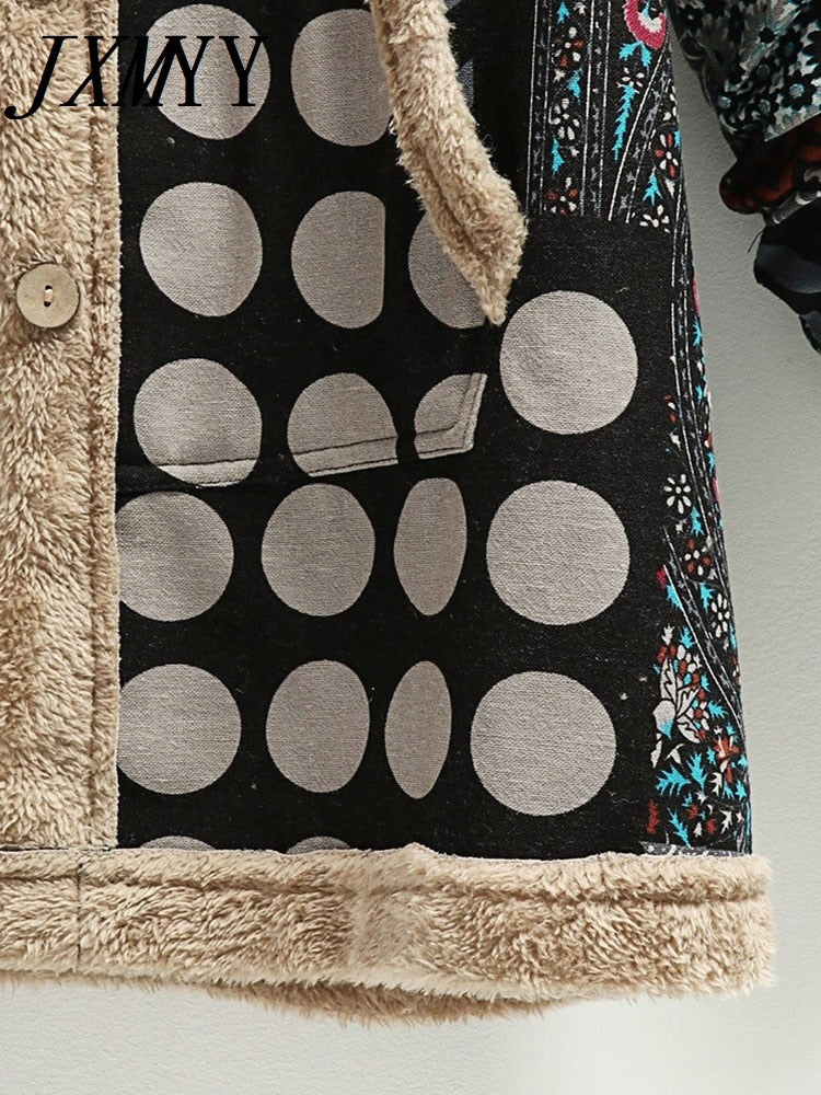 Women's Vintage Patchwork Coat