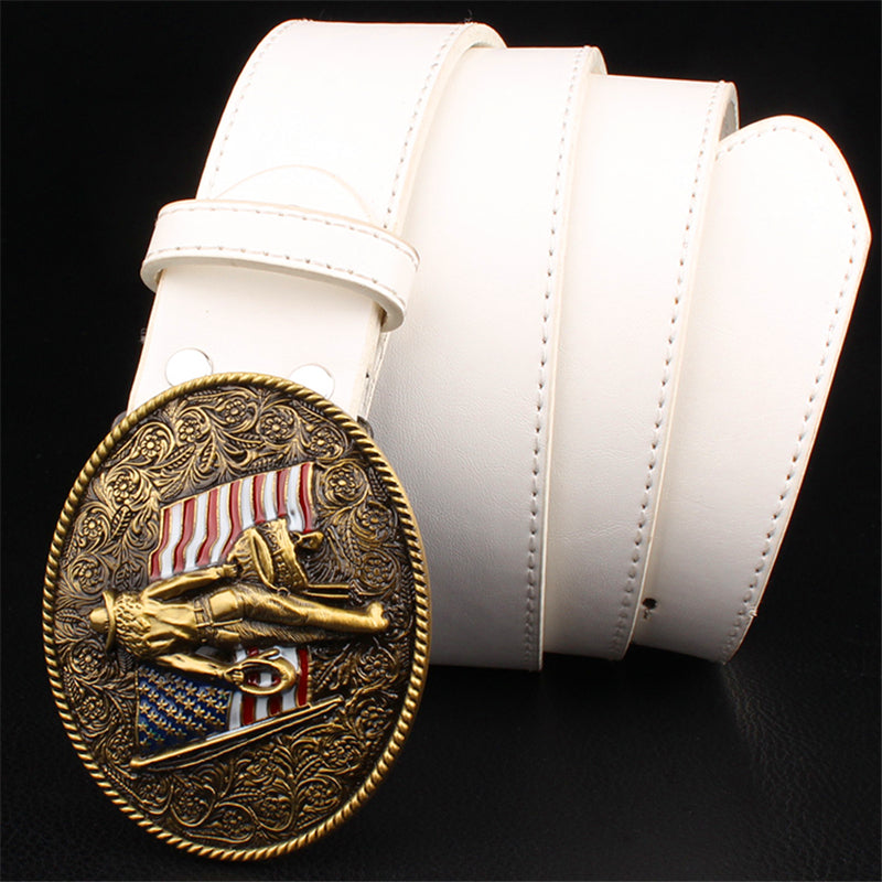 Wild West Cowboy Portrait Belt