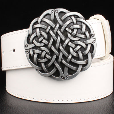 Celtic Geometric Weave Pattern Belt