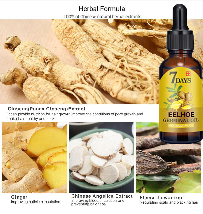 Eelhoe 7 Days Ginger Hair Restorer Essential Oil