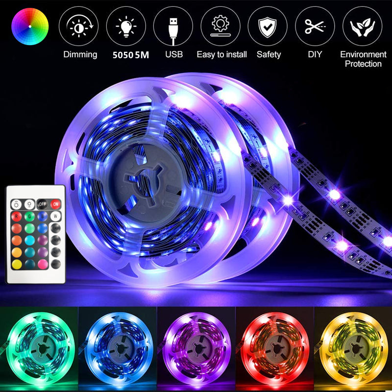 LED Light Strip 5M-20M 5050 RGB Bluetooth & WIFI Controller