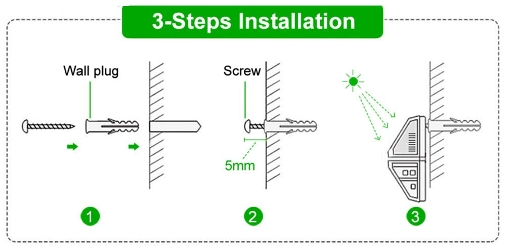 3 Mode 270º Solar Spotlight With Motion Sensor