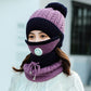 Women's 3pcs Fleece Winter Balaclava