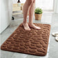 Cobblestone Embossed Bathroom Non-Slip Memory Foam Pad Bath Mat
