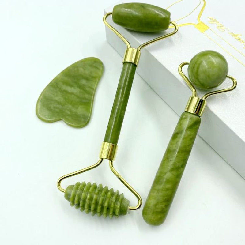 Jade Roller For Face 3-in-1 Kit