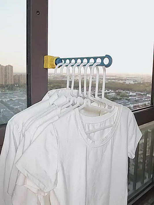 Outdoor Portable Window Frame Clothes Hanger