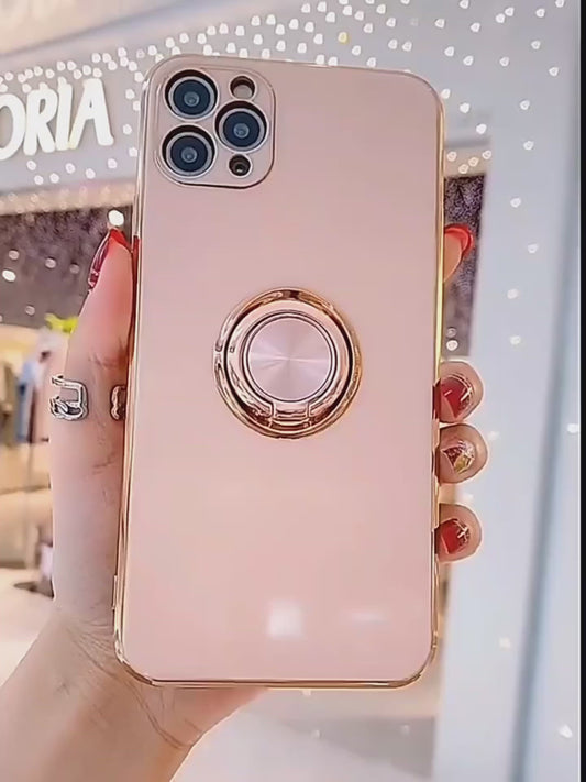 Luxury Case For Samsung Phones Shell Cover Ring Holder