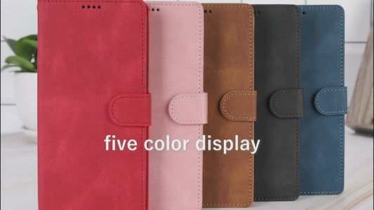 Leather Flip Wallet Case For Samsung