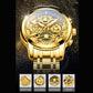 Flywheel Rotating Quartz Movement Waterproof Luminous Dial Watch