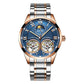 Automatic Double Flywheel Luminous Dial 24 Hour Display Mechanical Watch
