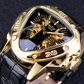 Triangle Skeleton Dial Automatic Mechanical Wrist Watch