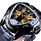 Triangle Skeleton Dial Automatic Mechanical Wrist Watch