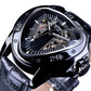 Triangle Skeleton Dial Automatic Mechanical Wrist Watch