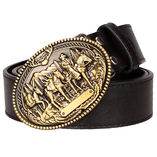 Wild West Cowboy Portrait Belt