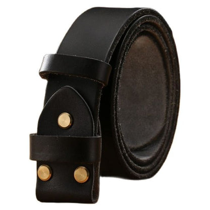 Genuine Leather Belt Without Buckle