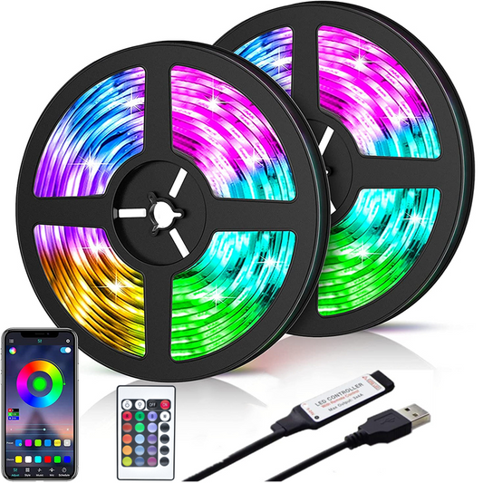 LED Light Strip 5M-20M 5050 RGB Bluetooth & WIFI Controller