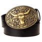 Retro Tang Dynasty Flower Pattern Belt Buckle